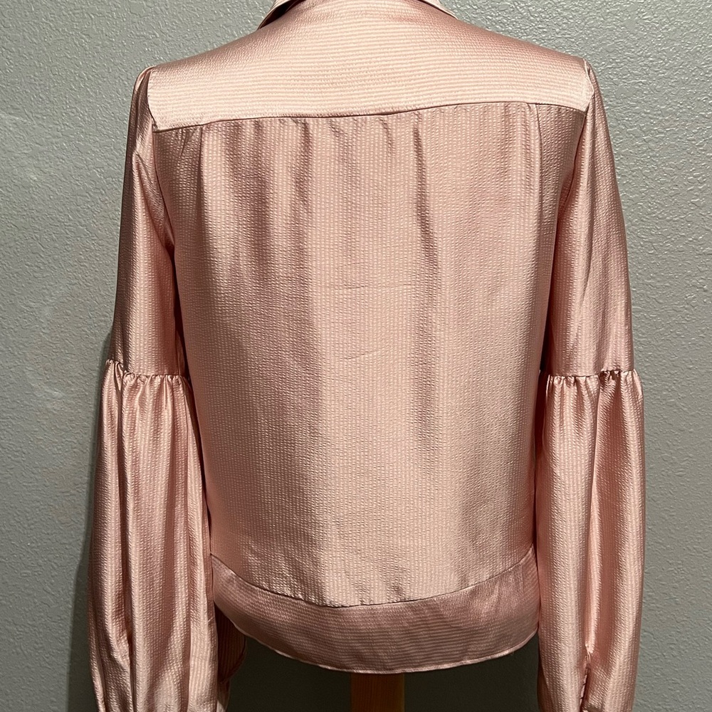 Michael Kors Blush Wrap Blouse - Picture 3 of 7